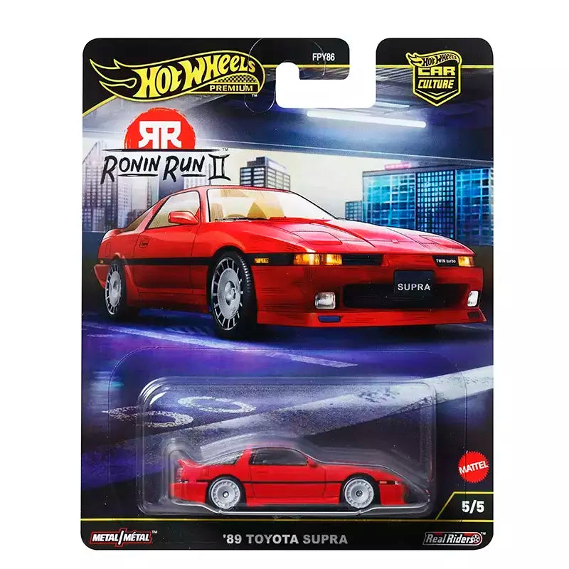Hot Wheels Premium 2025 FPY86 Ronin Run 2, cultura de carro com etiqueta dourada, modelos fundidos em escala 1:64, brinquedos colecionáveis, presente para crianças