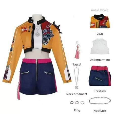 Rumi mira zoey cosplay kpop cosplay traje peruca 2026 uniforme feminino meninas festa de halloween role play roupas para adulto criança