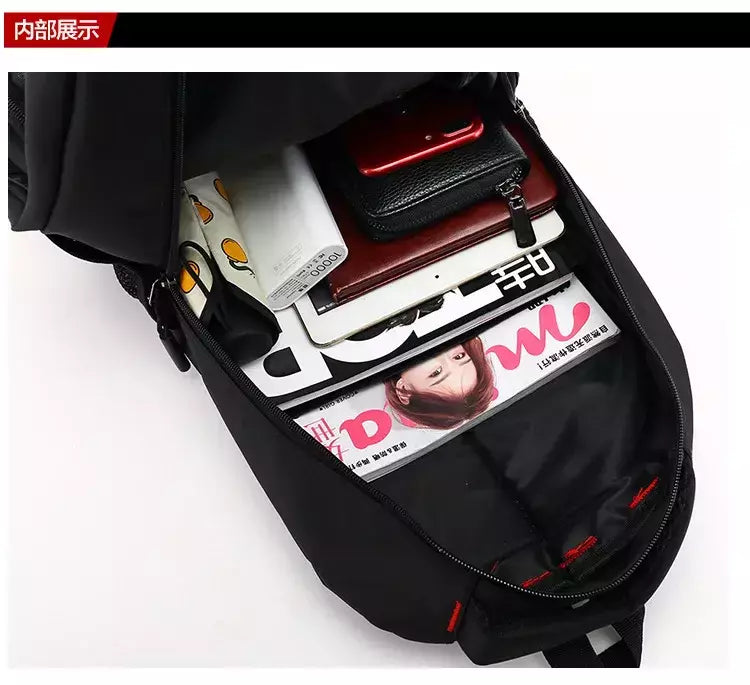 Mochila Oxford Business impermeável para homens e mulheres, bolsa para computador, mochila de viagem casual, mochila escolar luminosa, nova