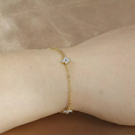 Novo aço inoxidável zircão colares para mulheres 18k banhado a ouro quatro folhas grama colar corrente colar de luxo jóias presente