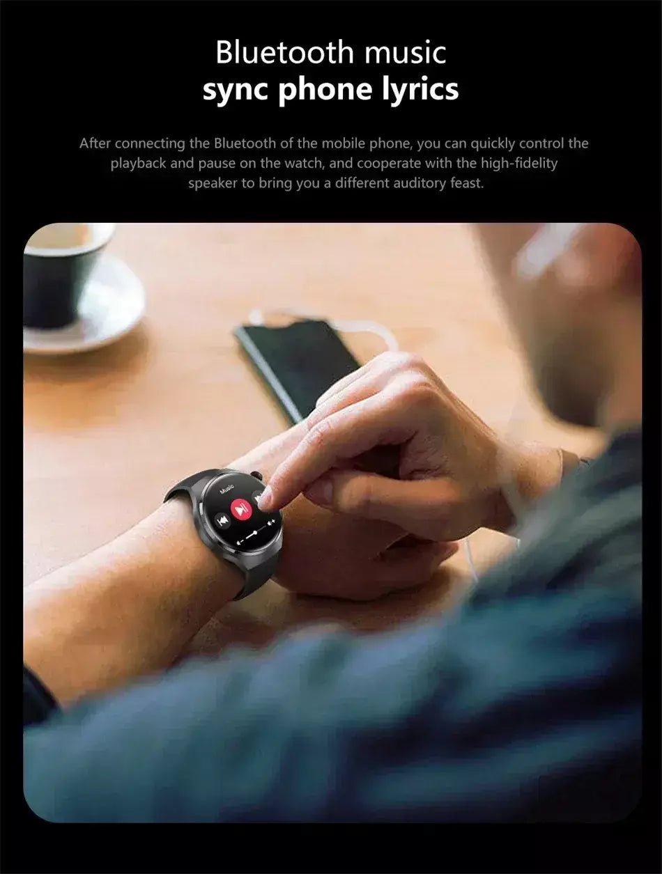 Xiaomi para pro relógio inteligente masculino 4 pro amoled tela hd bluetooth chamada gps nfc freqüência cardíaca açúcar no sangue smartwatch 2024 novo