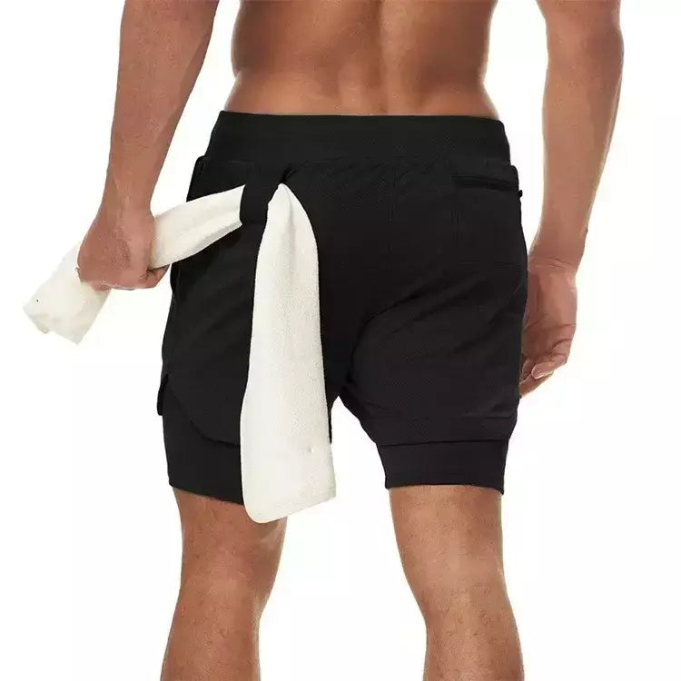 Masculino Anime 2 em 1 Calções Esportivos, Calções de Compressão Atlético Calças de Treino Fitness Running Sportwear, Desempenho Ginásio