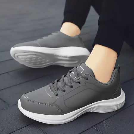 Novos homens tênis de corrida inverno quente masculino tênis antiderrapante respirável sapatos de caminhada rendas até sapatos casuais macios leves