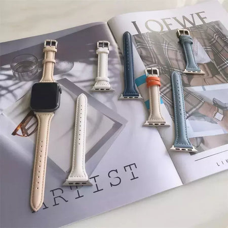 Pulseira de couro para Apple Watch, Banda, Pulseira, Ultra 9, 7, SE, 3, 4, 6, 8, 44mm, 40mm, 41mm, 42mm, 38 milímetros, 49 milímetros, 44 milímetros, 45 milímetros