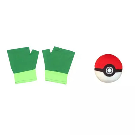 Anime dos desenhos animados cinza ketchum trainer jaqueta azul traje p-pokemoning ir jaqueta azul chapéus luvas para meninos meninas cosplay para festa