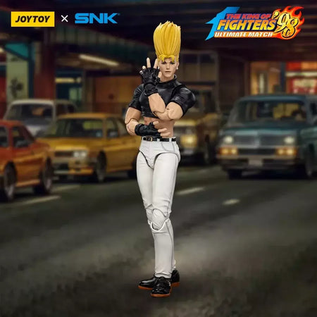 Joyotoy original rei dos lutadores 98um figura de ação kof 98um ikari guerreiros equipe herói 1/18 jogo estatueta modelo brinquedos personalizados