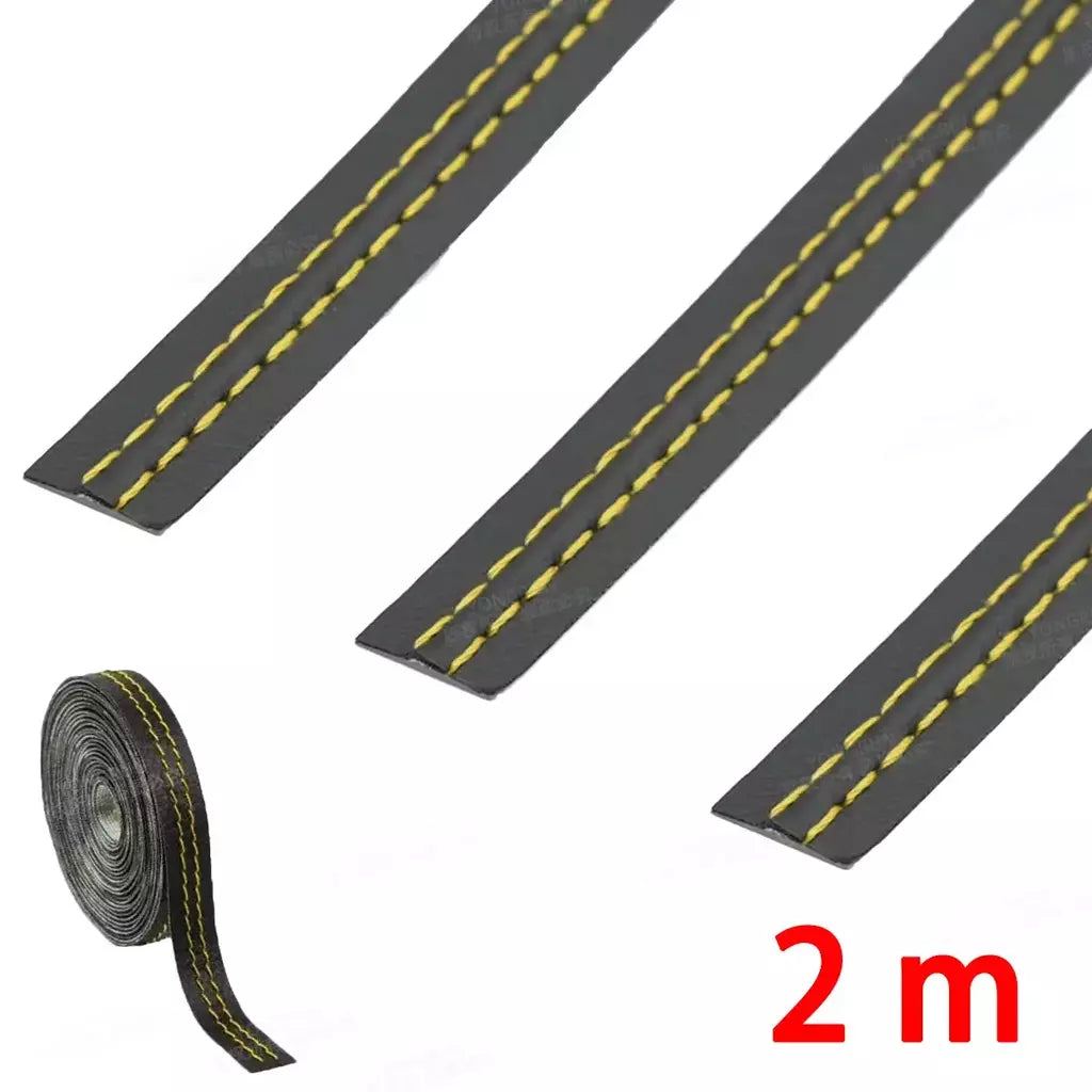Linha de decoração de carro de 2 metros, tira decorativa, interior de carro, linha de decoração de couro, tira de tecelagem diy, decoração estilo carro