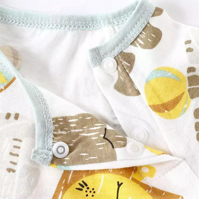 Bonito dos desenhos animados do bebê macacão verão de manga curta algodão fino recém-nascido roupas infantis bodysuit meninos meninas rastejando roupas macacão