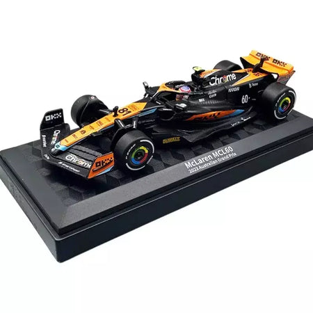 1:43 MCL60 2023 4 # Lando Norris P2 British GP Mclaren F1 #81 Oscar Piastri Diecast coleção de modelos de liga de amor clássico Hobby