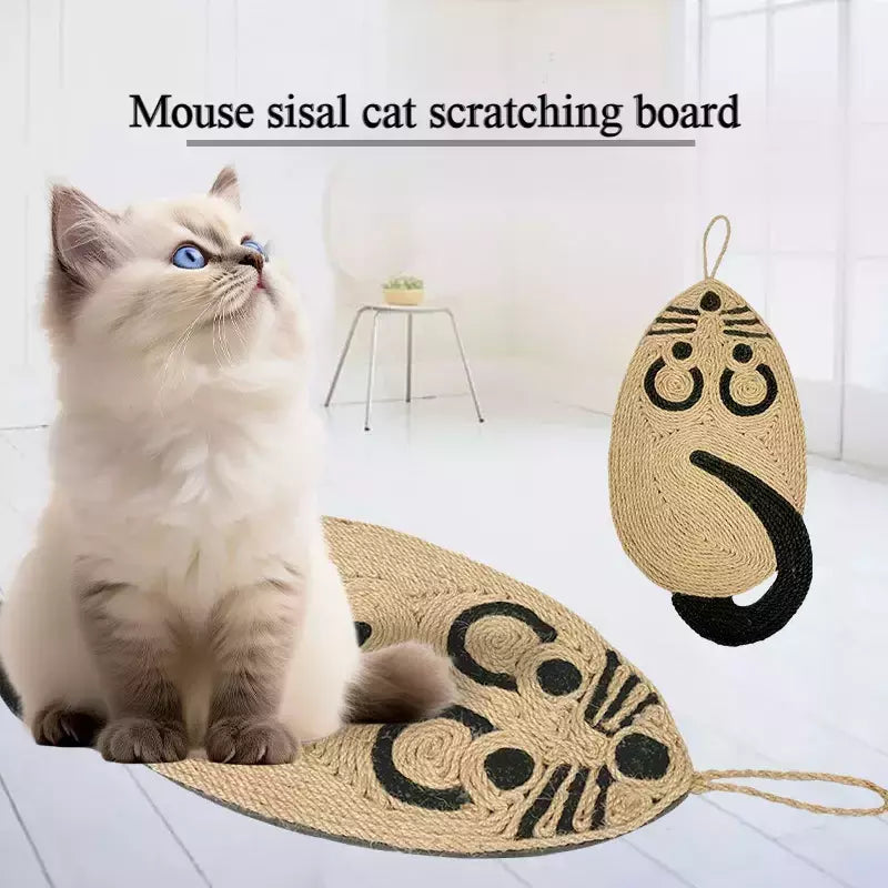 Gato scratcher sisal esteira placa raspador de gato para afiar unhas gatos árvore ratos forma gato arranhando produtos para animais de estimação brinquedos do gato