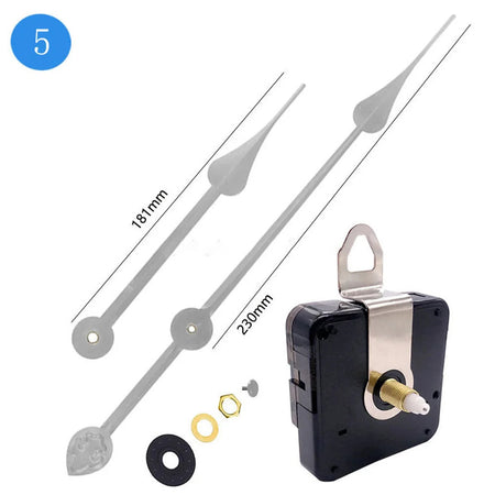 Mecanismo de relógio de parede, peças do mecanismo de movimento de parede, estilo simples, movimento para reparo, relógio diy, substituição de quartzo