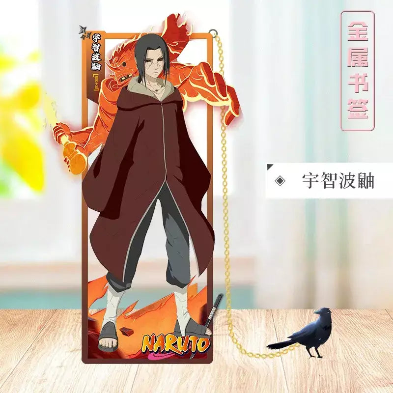 Naruto anime japonês periféricos metal artesanato marcador ornamentos de mesa colecionáveis presente de aniversário criativo para namorado menino brinquedo