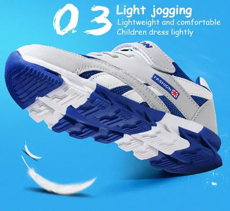 Respirável verão crianças sapatos esportivos 5-16 anos de idade meninos antiderrapante tênis de corrida para crianças confortáveis calçados de caminhada escolar