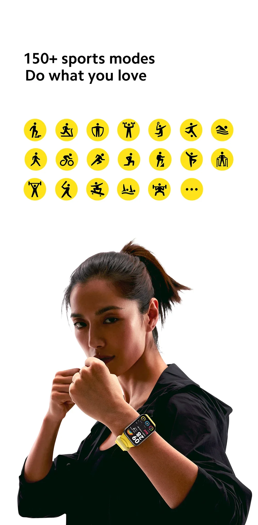Versão global xiaomi mi band 8 pro pulseira inteligente 5atm à prova dwaterproof água 150 modos esportivos 1.74 "tela amoled gps oxigênio no sangue