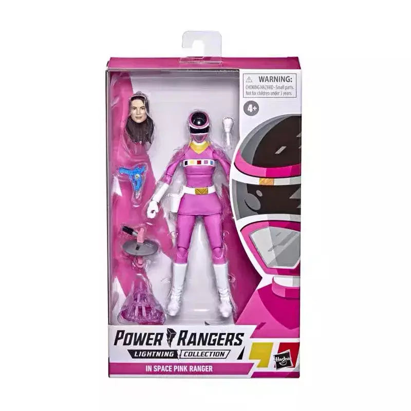Hasbro power rangers relâmpago coleção dino trovão amarelo ranger/lost galaxy verde/força selvagem azul figura de ação modelo presentes