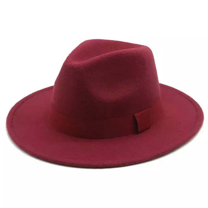 chapeu feminino chapeu chapeu masculino gorro Chapéu fedora mulheres fita banda homens chapéus de aba larga igreja casamento clássico bege branco chapéu do inverno das mulheres dos homens 2021 new gorras hombre