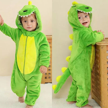 Macacão Dinossauro Vermelho para Bebê Recém-nascido, Criança Cosplay Roupas, Pijama Kigurumi, Bonito Animal Romper, Unicórnio Onesies, Meninos e Meninas