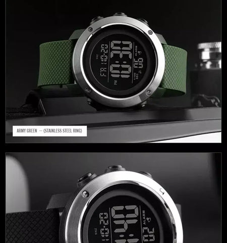Skmei 1426 montre masculino despertador moda relógio digital relogio masculino esporte relógio masculino marca de luxo 5bar relógios à prova dwaterproof água