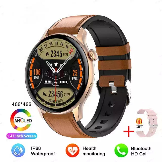 NFC Smartwatch para Mulheres, Tela HD, Rastreador de Saúde, Esportes, Voz, Chamada Bluetooth, Huawei, Xiaomi, Senhoras, Novo, 466x466, 2022