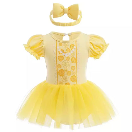 Baby Romper TUTU Vestido Com Headband Infantil Baby Princess Girl Roupas Tamanho 3-18M Cute Design Baby Dress Party Trajes