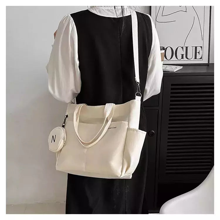 Bolsa de Ombro de Lona Japonesa para Mulheres, Crossbody Messenger Bag, Senhoras Bolsas de Mão, Bolsa Feminina, Senhoras, Tote, 2022