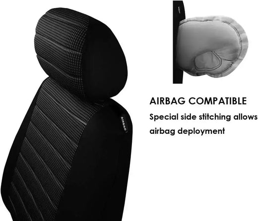 Universal Car Seat Covers Conjunto Completo, Conjunto De Pano Para A Maioria dos Sedans, Vans, SUVs, Caminhões, Protetor De Assento De Carro, Capas De Assento Traseiro Dianteiro e Traseiro