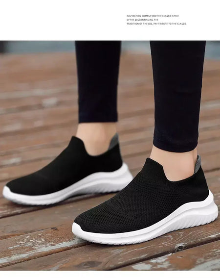 Sapatos masculinos tênis de malha respirável deslizamento em tênis de corrida ao ar livre antiderrapante casal jogging treinamento caminhadas sapatos esportivos