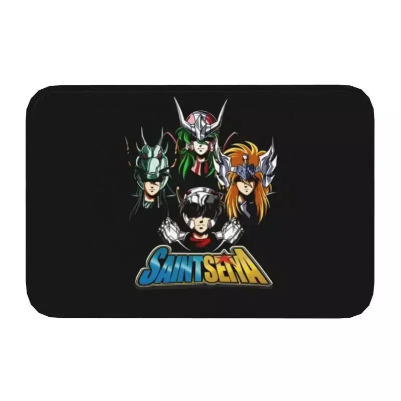 Personalizado cavaleiros do zodíaco saint seiya pegasus fantasia capacho tapete antiderrapante banheiro cozinha garagem tapete 40*60cm