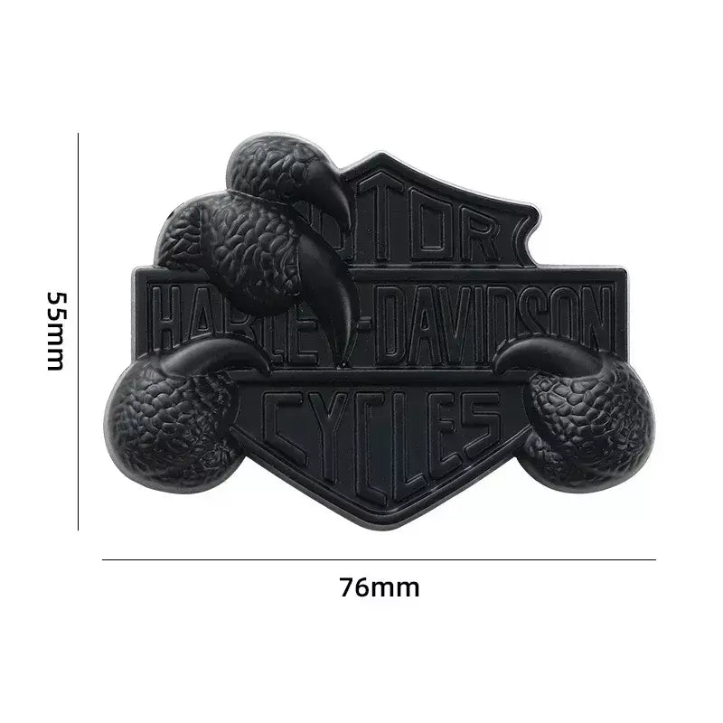 Harley eagle garra metal logotipo decorativo motocicleta personalizado modificado adesivo de carro 3d estéreo adesivo de carro crachá acessórios