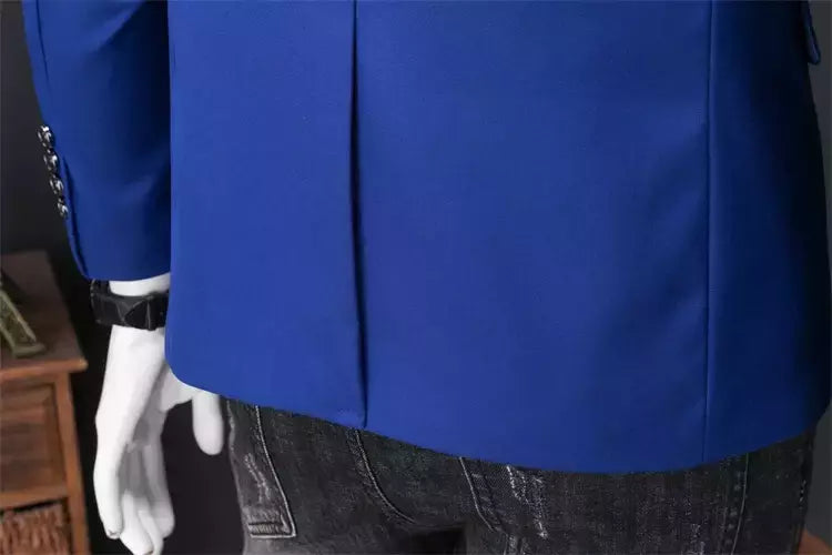Blazer Casual de Negócios Masculino, Jaqueta Monocromática, Casacos Oversize, Smoking Masculino, Roupas de Marca, Roupas de Trabalho, Plus Size M-6XL