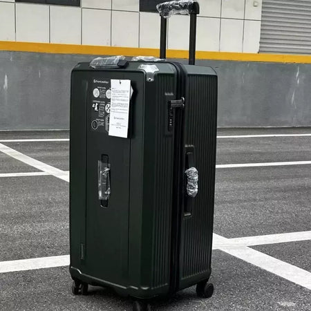 Mala de viagem grande para homens e mulheres, carrinho de bagagem, freio mudo, moda luxuosa, 22 "26" 28 "30" 32 "36";;VERDADEIRO;;"Black,28 inch