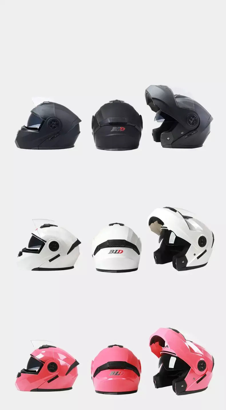 DOT Aprovado Capacete de corrida de motocicleta, lente dupla legal, cara cheia, piloto quente, modular, inverno