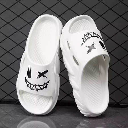 Sandálias antiderrapantes clássicas masculinas, chinelos confortáveis ao ar livre, sapatos macios de EVA, moda jovem, verão, venda quente
