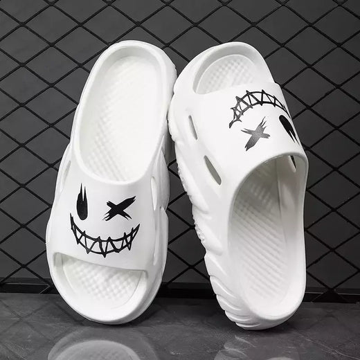 Sandálias antiderrapantes clássicas masculinas, chinelos confortáveis ao ar livre, sapatos macios de EVA, moda jovem, verão, venda quente
