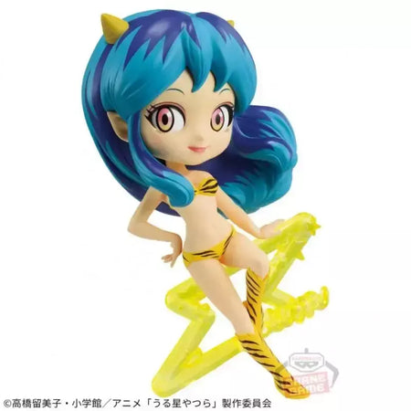 Em estoque Bandai Original Urusei Yatsura ver. -Q posket juntos-LUM & TEN Anime Figuras Modelo Cerca 14/6 cm Coleções Modelo brinquedos
