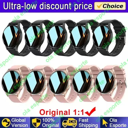 Samsung-Galaxy Smartwatch para homens e mulheres, monitoramento de saúde AMOLED, relógio impermeável, assistente de voz, chamada Bluetooth, relógio inteligente, 2022
