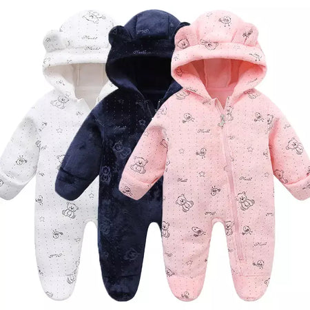 Roupas de bebê recém-nascido flanela outono inverno bebê meninos meninas macacão dos desenhos animados recém-nascido bodysuit macio quente para bebês 0-12m