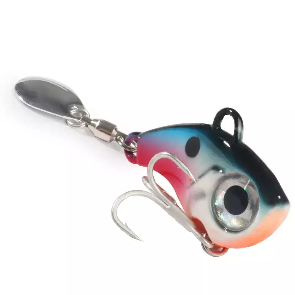 Spinner isca vib colher de metal gabarito pesca vibração 10g 20g 30g artificial duro isca lantejoulas pesca oscilação rotativa isca giratória