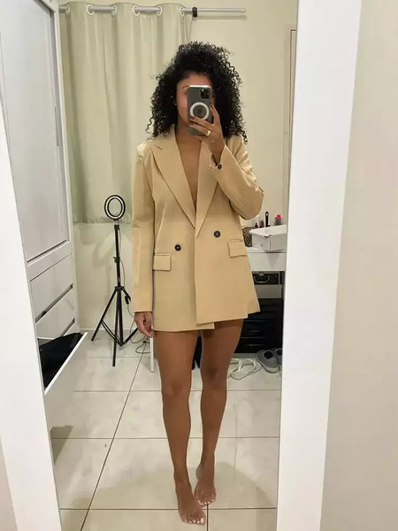 TRAF-Blazer feminino de escritório, preto, bege, cáqui, azul, verde, cinza, casaco de moda, blazers femininos, jaqueta, casacos, 2024