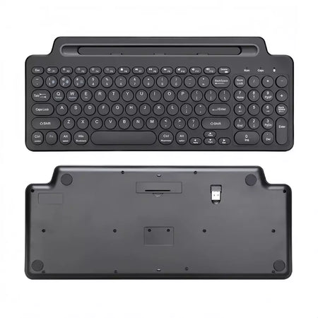 Teclado bluetooth duplo tri-modo bt5.0 3.0 2.4g teclado sem fio com touchpad teclado para jogos com slot para cartão para laptop tablet
