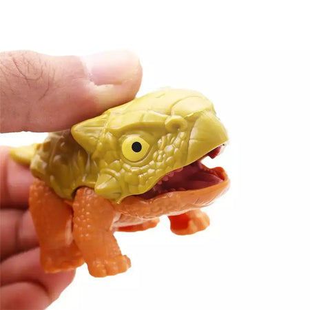 Dinossauro jurássico dino animal figura modelo parque brinquedo mordendo mão complicado elefante camaleão hipopótamo mosasaurus dedo para meninos presente