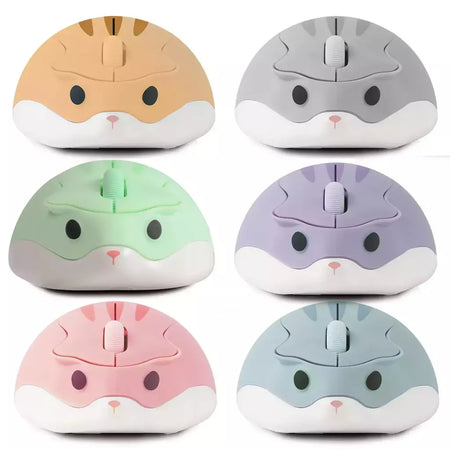 Cute Wireless Hamster Projetado Mouse, 2.4G, Criativo Ergonômico, USB Optical, 1200 DPI, Mini Ratos, Presentes para Crianças, PC, Laptop
