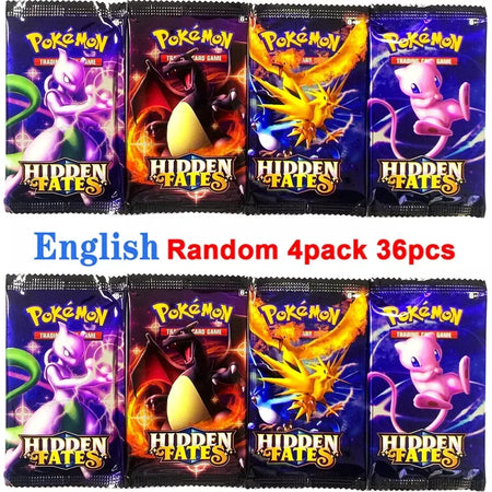 Novo 36/40 pçs caixa pokemon cartão escarlate & violeta evoluções prismáticas inglês impulsionador batalha carte negociação cartões de coleção presentes