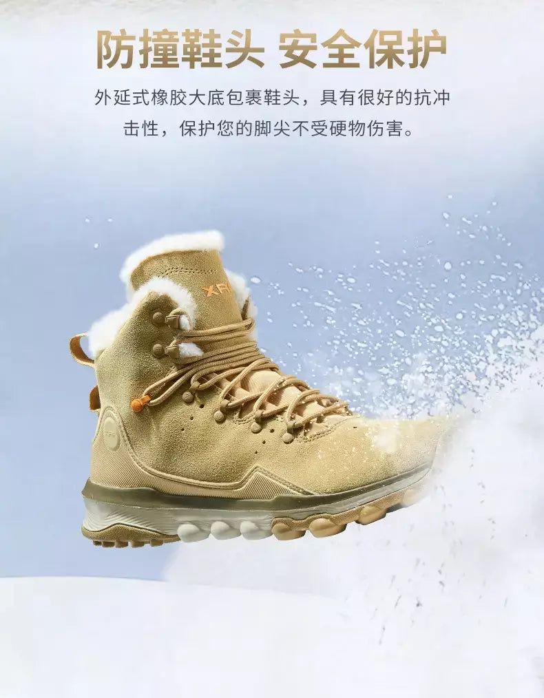 Rax à prova dwaterproof água caminhadas sapatos homens inverno ao ar livre tênis para homens botas de neve de pelúcia montanha botas de neve turismo ao ar livre sapato de corrida