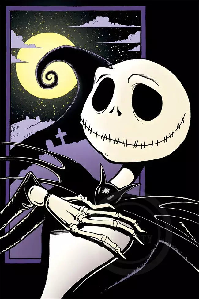 Filme clássico o pesadelo antes do natal anime figura jack poster impressões pintura em tela arte da parede fotos decoração do quarto casa