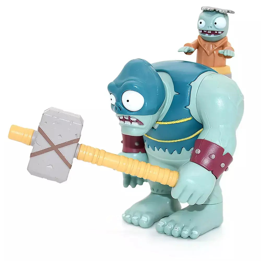Plantas vs zumbis figura de ação gargantuar dr. zumbi conehead balde de futebol yeti figuras presentes de aniversário crianças brinquedo para meninos