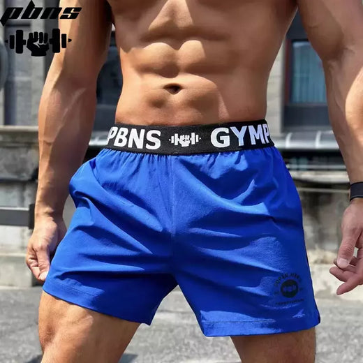 Calções Esportivos de Verão Masculino, Fitness Três Pontos, Treinamento, Rapidamente Secagem, Tecido, Lazer, Corrida, Lazer, Treinamento