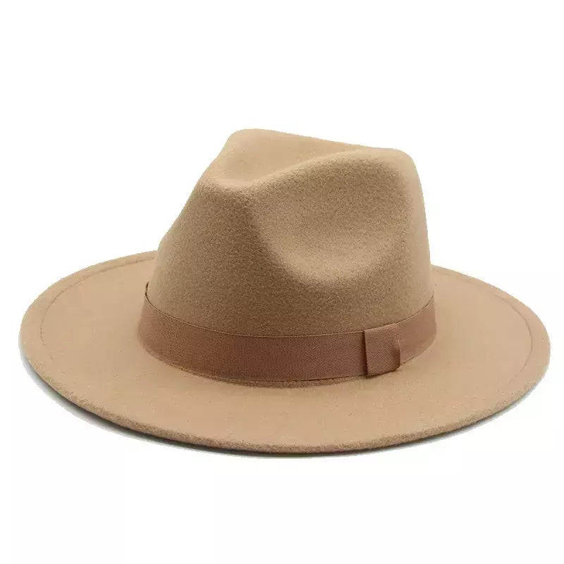 chapeu feminino chapeu chapeu masculino gorro Chapéu fedora mulheres fita banda homens chapéus de aba larga igreja casamento clássico bege branco chapéu do inverno das mulheres dos homens 2021 new gorras hombre