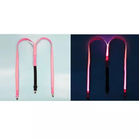 Suspensórios de led iluminados masculinos, gravata borboleta unissex, calças elásticas ajustáveis, suspensório iluminado com led para festival de música, festa de fantasia