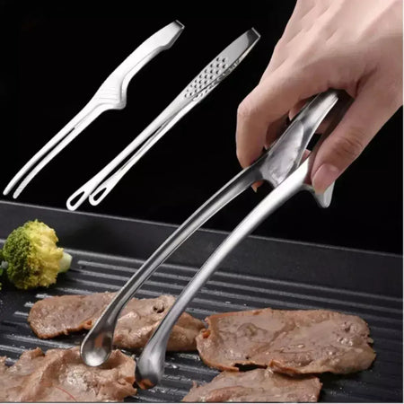 304 pinças de alimentos de aço inoxidável alça longa antiderrapante pinças de churrasco pinças de bife cozinha ferramentas de cozinha acessórios de cozinha